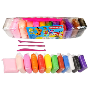 Air Dry Clay, Colorful Children Soft Clay, Creative Art Crafts (Pack of 12)